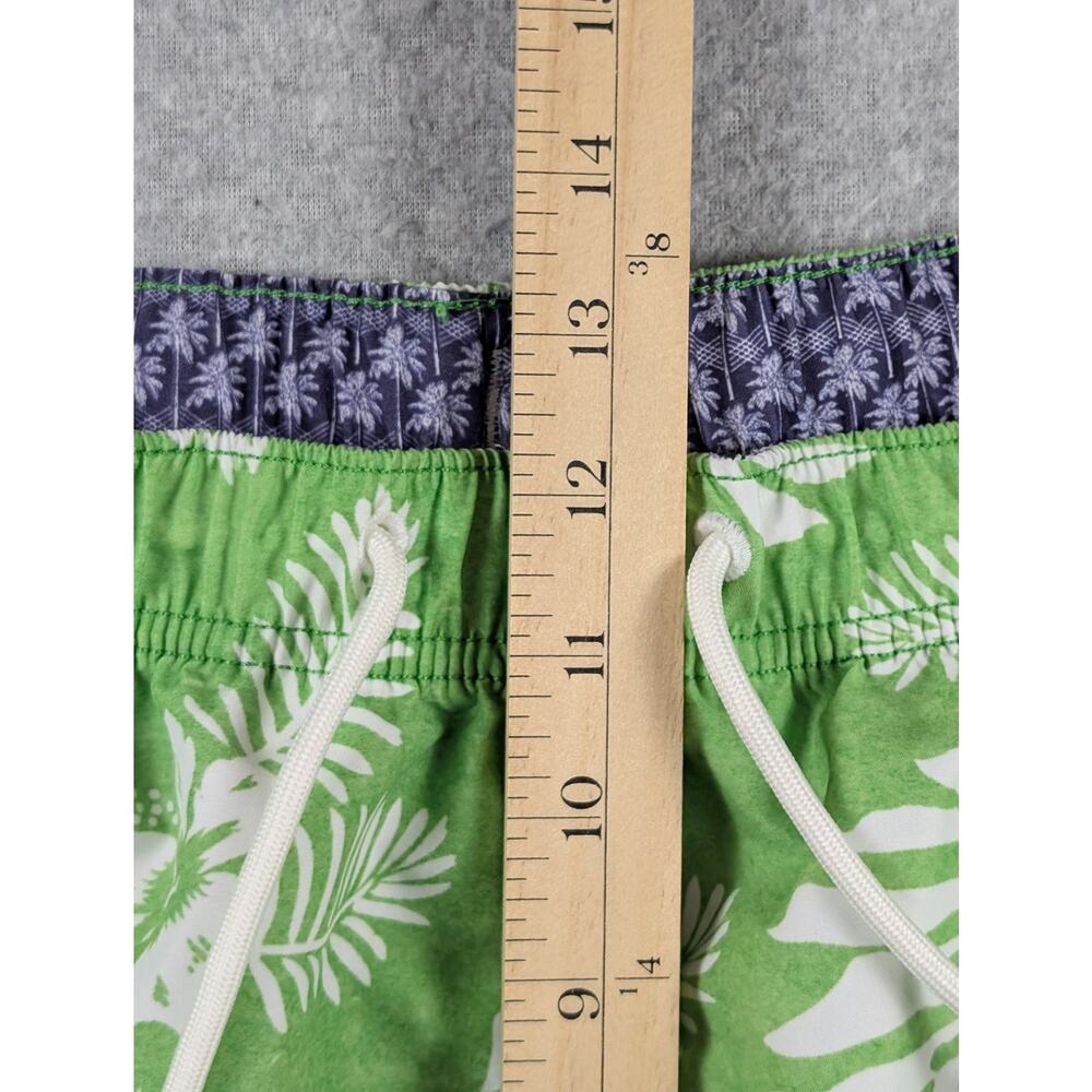 Tommy Bahama Tropical Swim Trunks Mens XL Island Parrot Print Resort Green White - Picture 9 of 12